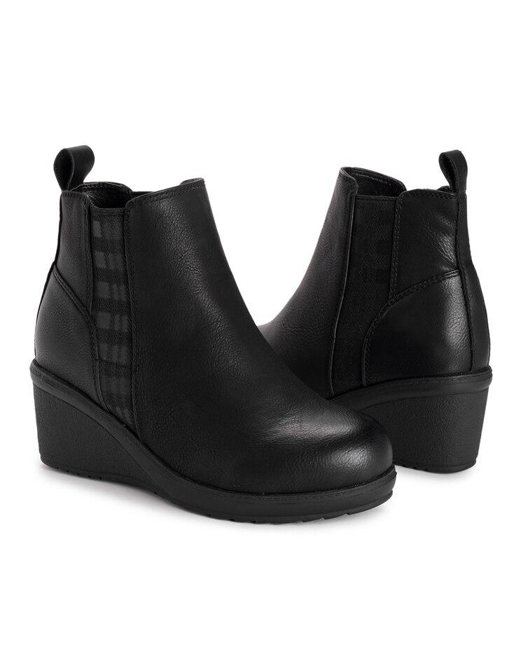 MUK LUKS Englander Oxford Wedge Booties image number 5