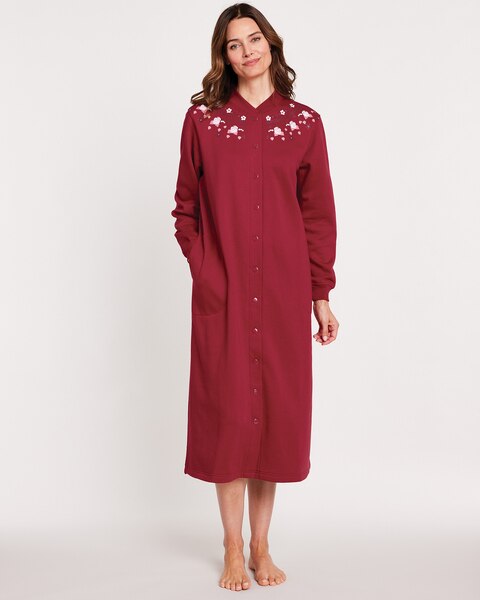 Better-Than-Basic Fleece Snap Front Robe