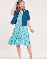 Short-Sleeve 2-Piece Novelty Jacket Dress thumbnail number 1
