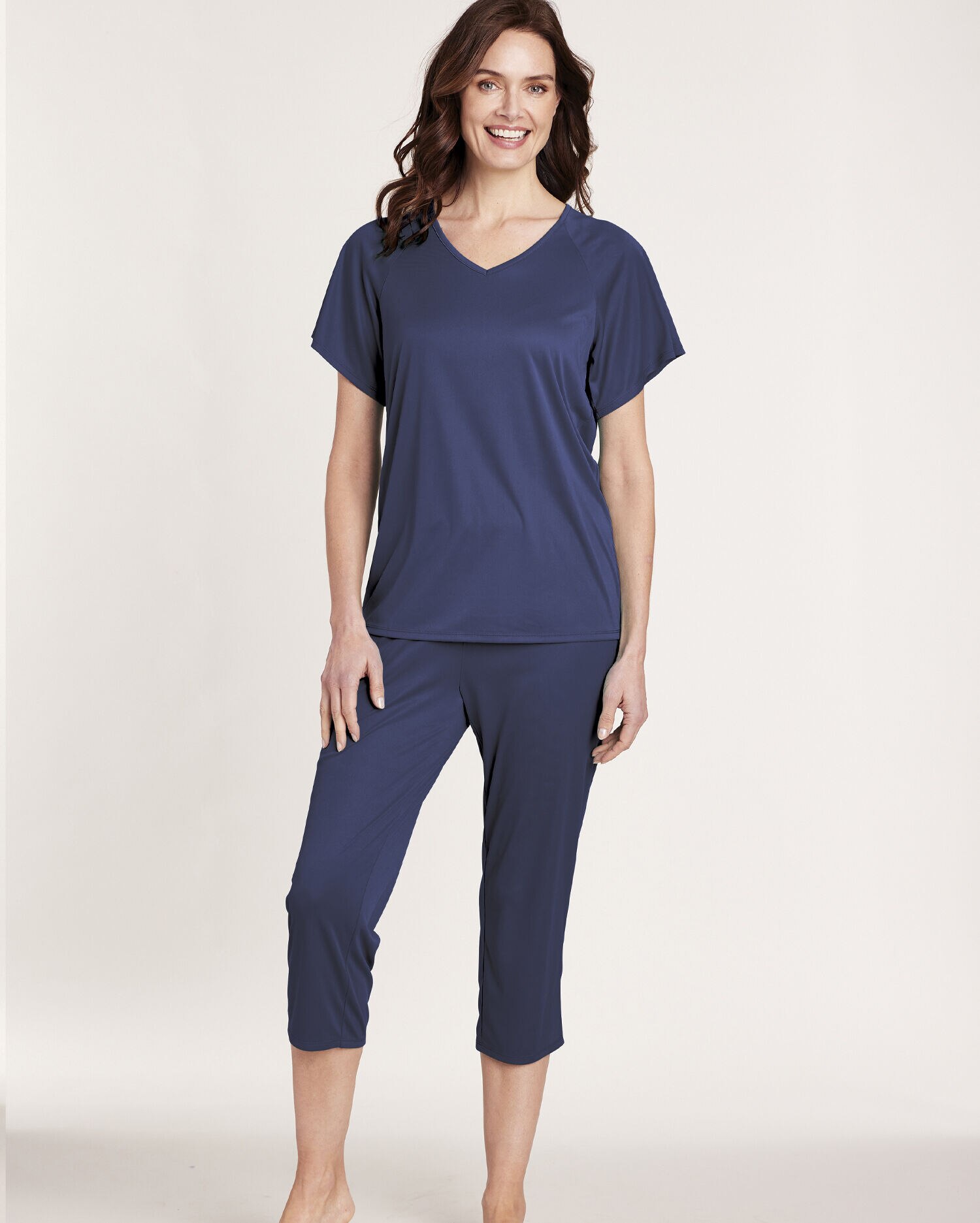 Silky Knit Capri Pajamas Blair