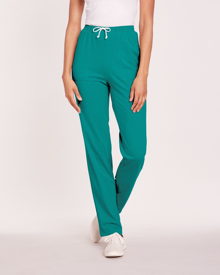 Pull-On Knit Drawstring Sport Pants image number 3