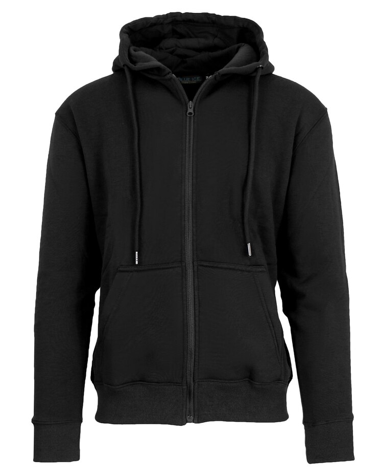 Blue Ice Men’s Fleece-Lined Full-Zip Hoodie image number 1