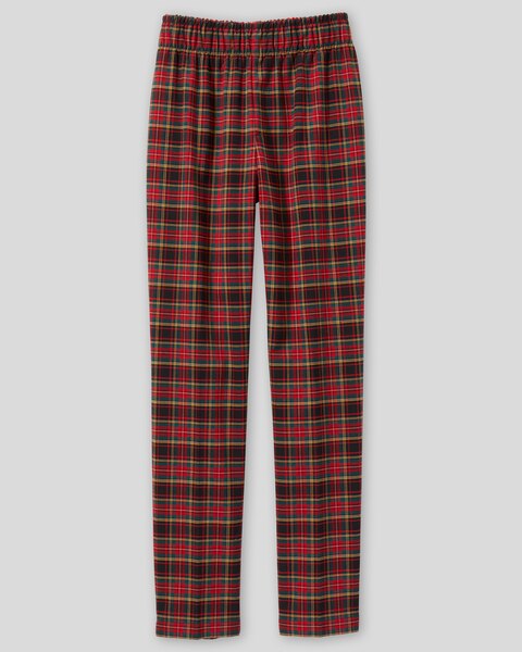 Tartan Plaid Pull-On Pants