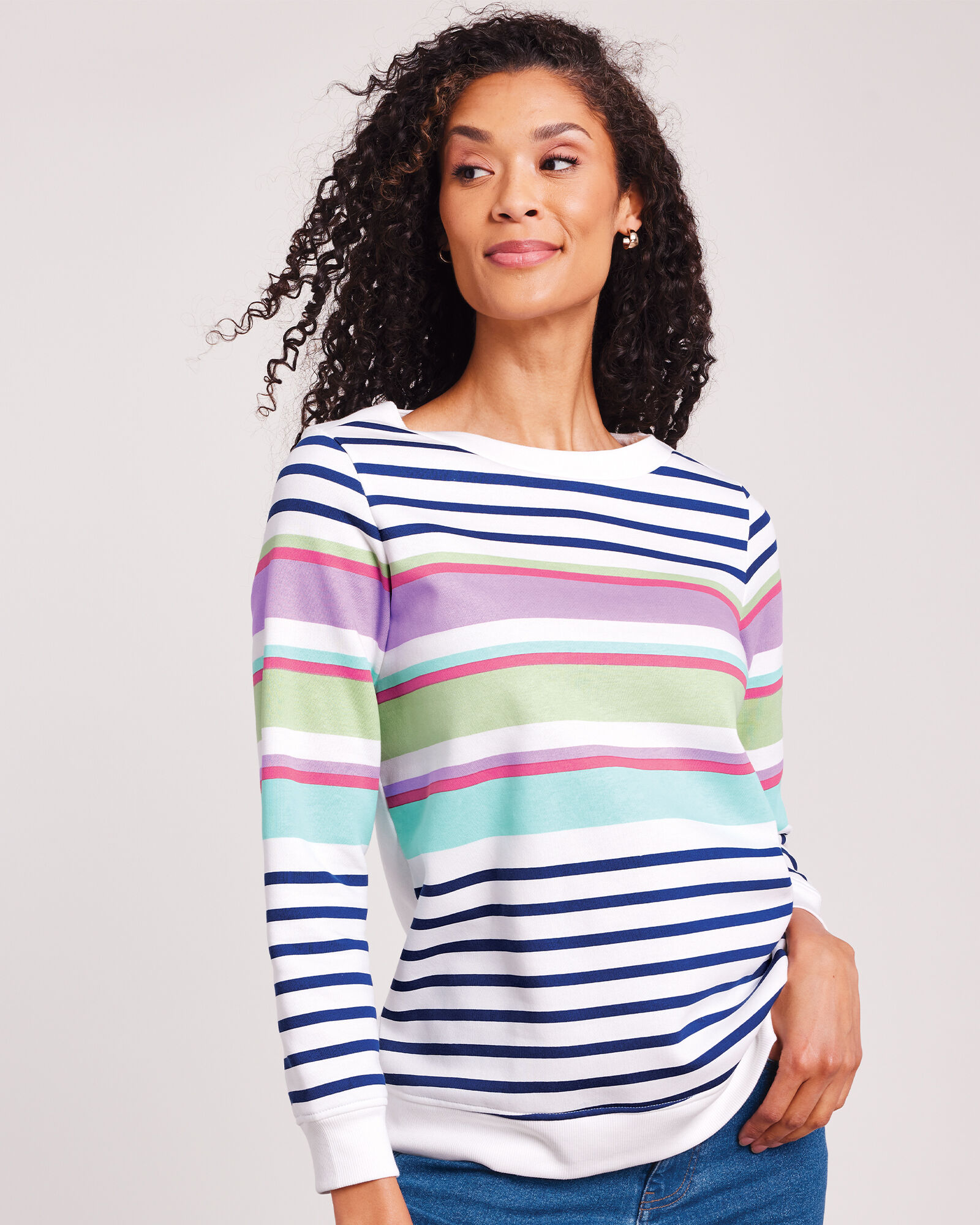 Boat neck 2025 sweatshirt