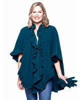 Ruffle Fleece Wrap & Glove Set thumbnail number 1