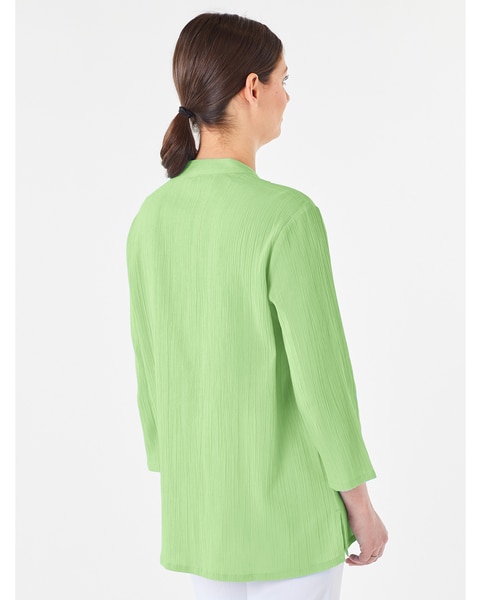 Easy-Breezy Crochet-Trim Tunic