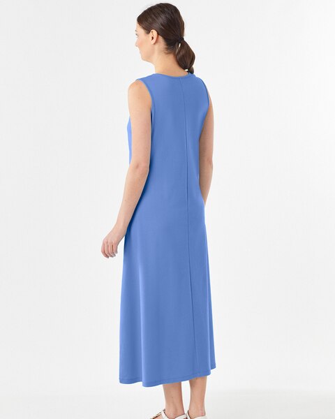 Boardwalk Solid Sleeveless Maxi Knit Dress
