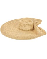 Dune - Open Paper Weave Wide Brim Floppy Sun Hat thumbnail number 1