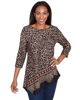 Ruby Rd® Cozy Season Knit Paisley Top thumbnail number 1