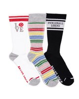 MUK LUKS® Women's 3 Pack Cotton Compression Crew Socks thumbnail number 1