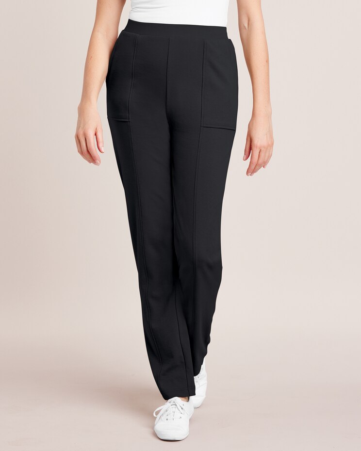 Essential Knit Seamed Pants image number 1
