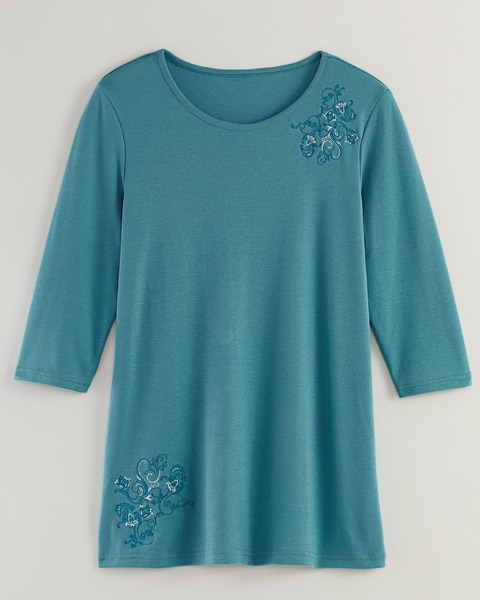 Essential Knit Embroidered Tunic