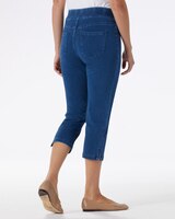Classic Knit Denim Capris thumbnail number 2