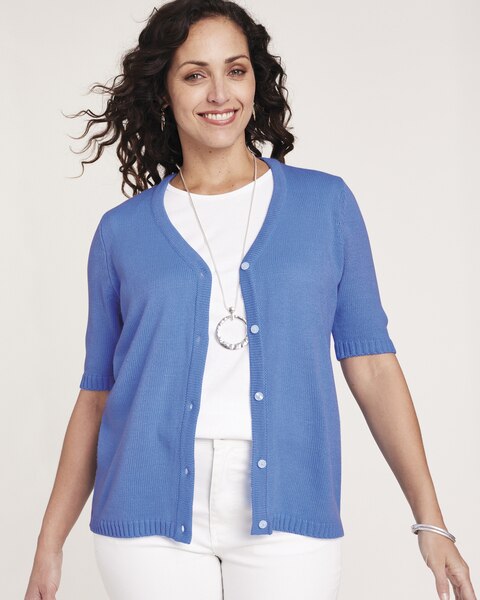Elbow Sleeve Cardigan Sweater