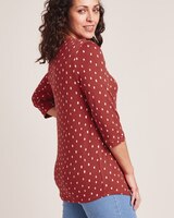 Knit Crepe Blouse thumbnail number 3
