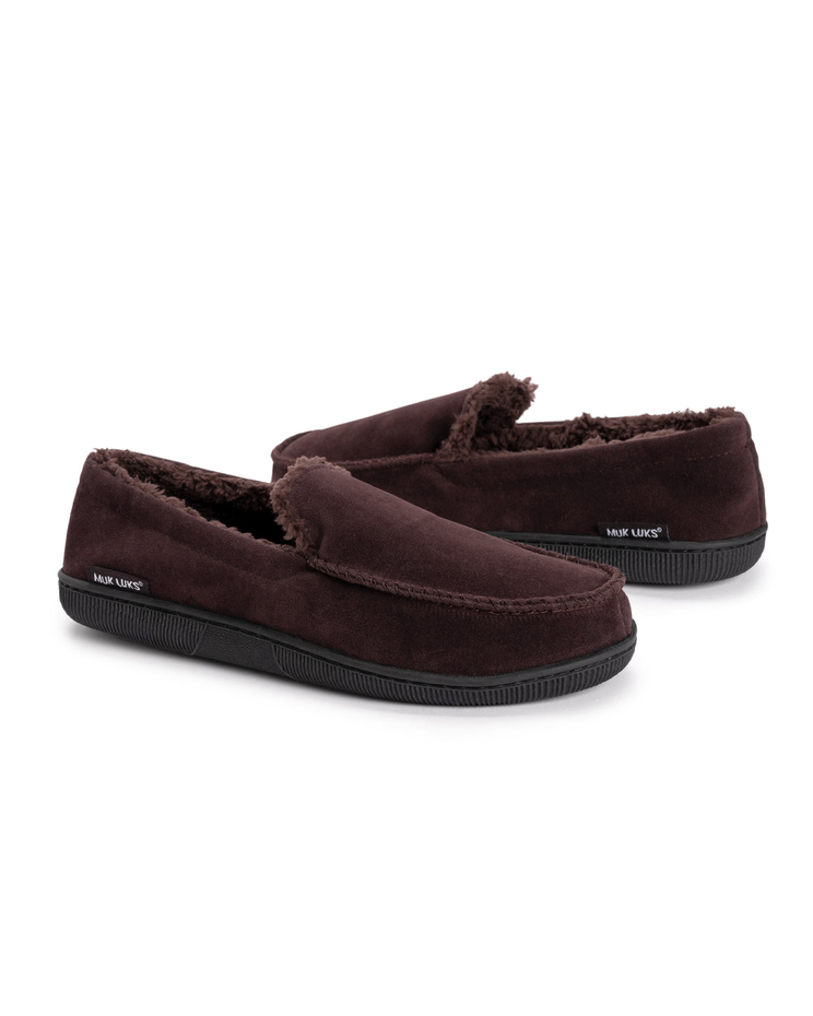 Muk Luks Faux Suede Moccasin Slipper image number 1