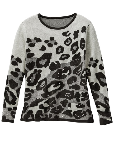 Embellished Animal Sweater
