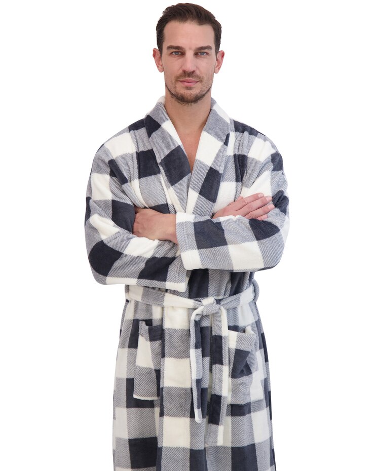 Hanes Novelty Cozy Fleece Robe image number 2
