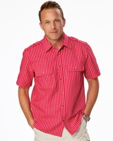 John Blair® Short-Sleeve Linen-Look Pilot Shirt thumbnail number 4