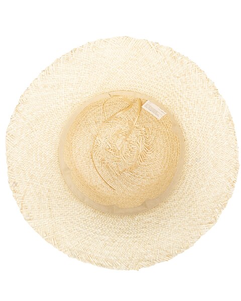 Naturalist - Palm Straw Bucket With Raw Edge Hat