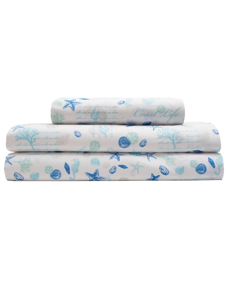Coastal Print Sheet Set image number 1