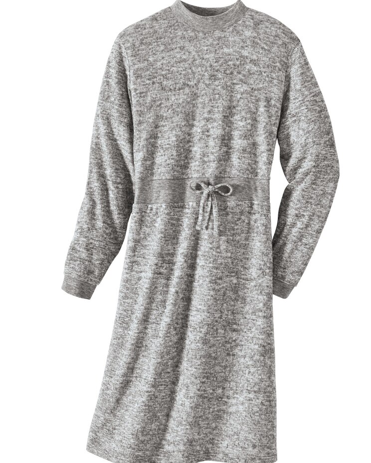 Haband Women’s Hacci Sweater Knit Mockneck Dress image number 1