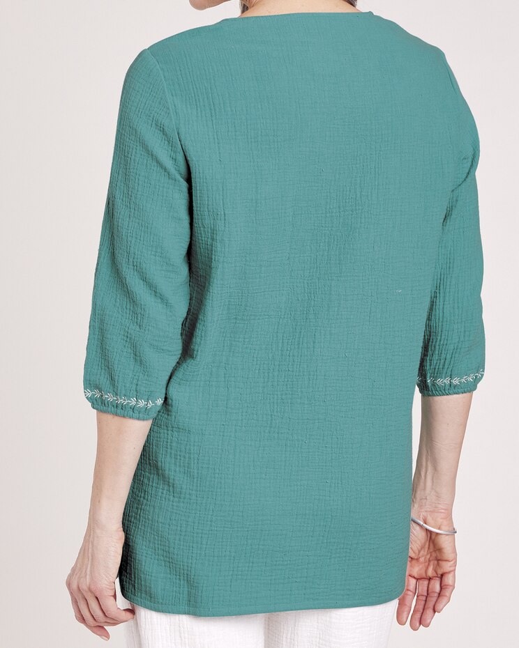 Gauze Embroidered Tunic image number 2