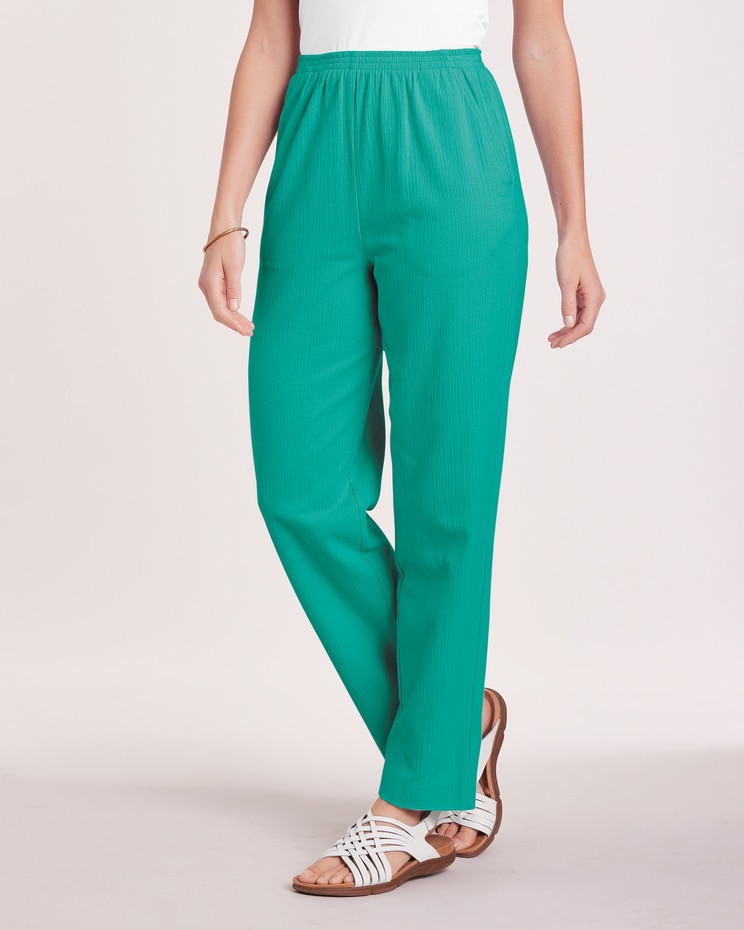 Crinkle Calcutta Cloth Pull-On Pants | Blair