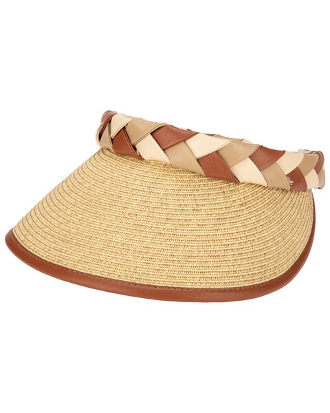 Boss Visor - Ultrabraid Visor With Pu Braided Band Hat