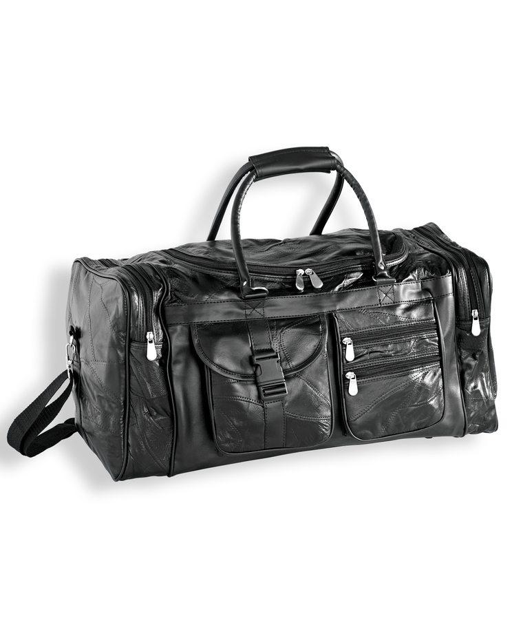 Genuine Patchwork Leather Duffel Bag image number 1