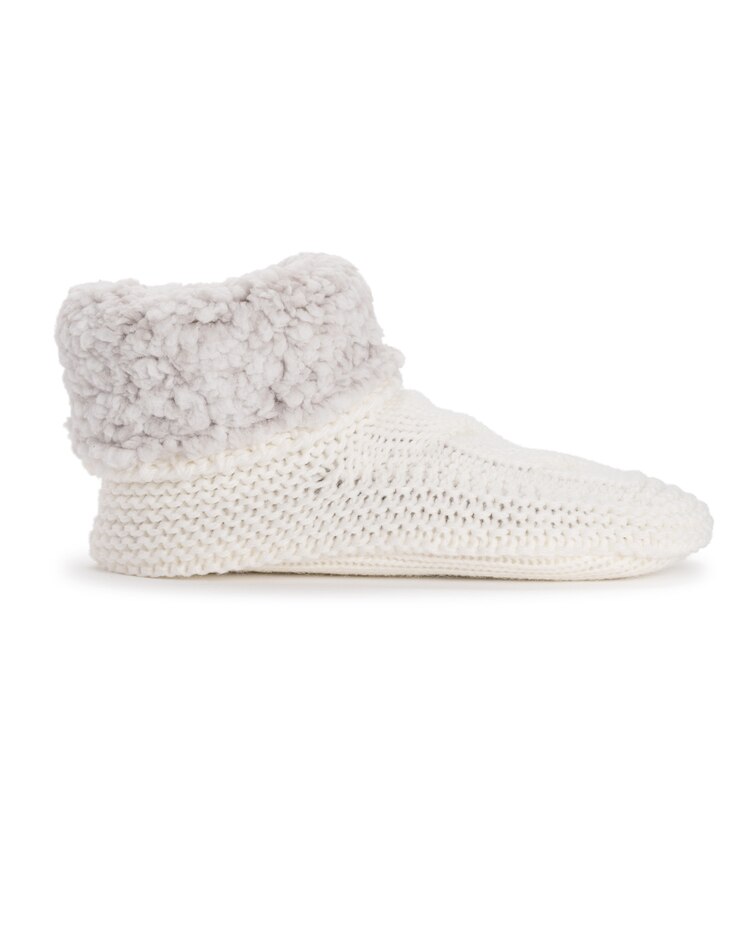 MUK LUKS Frosted Sherpa Cuff Bootie image number 1