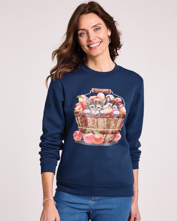 Better-Than-Basic Graphic Sweatshirt image number 1