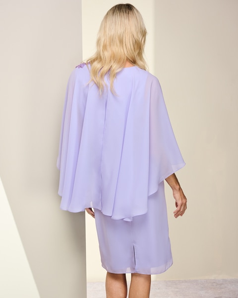 Flirty Cape Dress