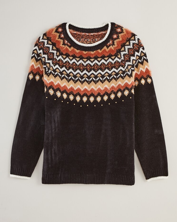 Alfred Dunner® Park Place Fair Isle Sweater image number 1