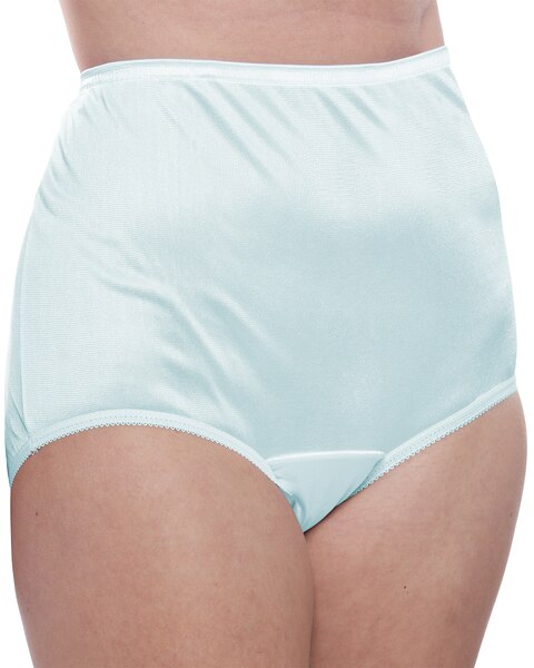 100% Nylon Full Coverage Panties, 4-Pack