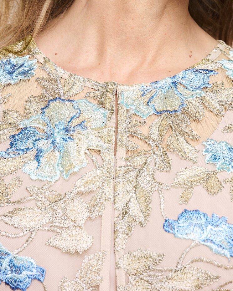 Floral Embroidered Twinset by Alex Evenings image number 3