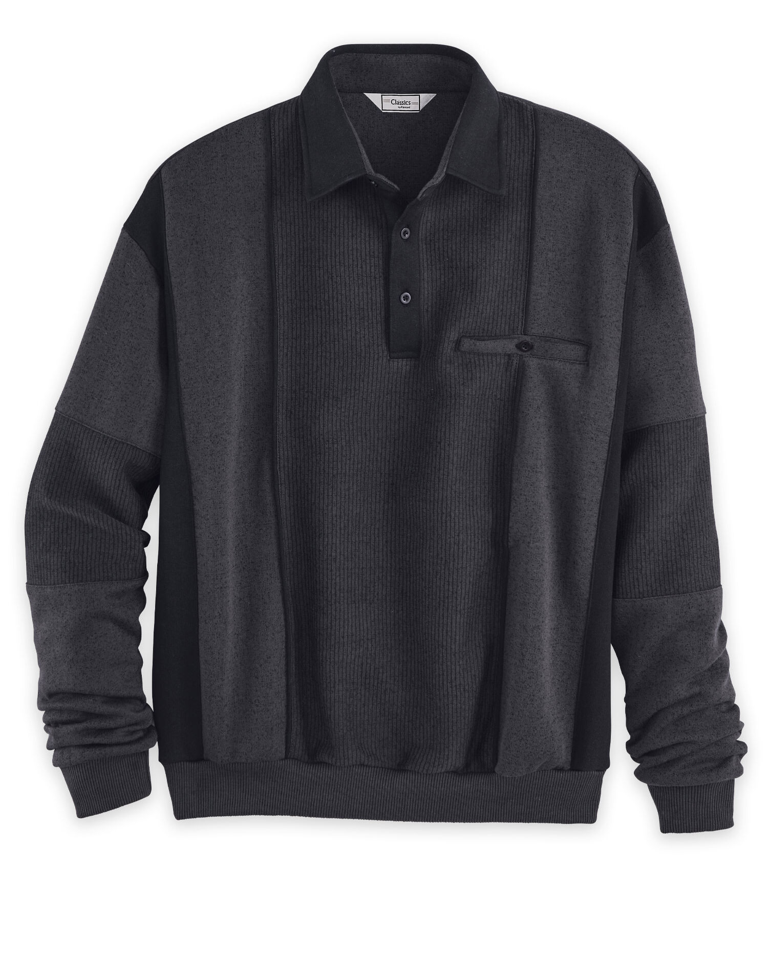 Palmland Banded Bottom Vertical Stripe Shirt