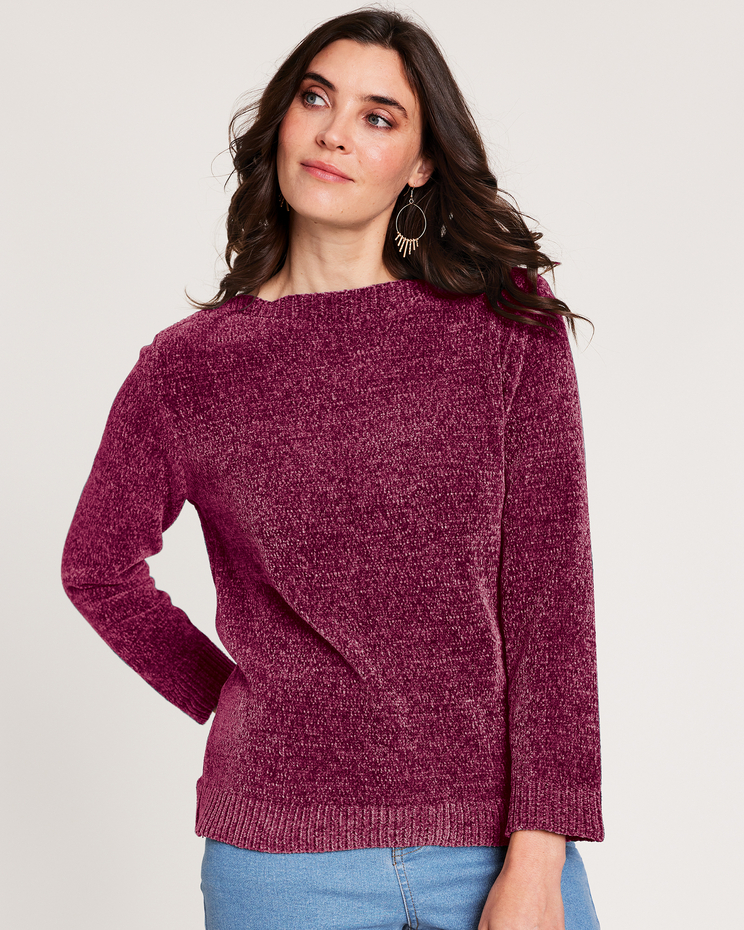 Chenille Boatneck Sweater image number 1