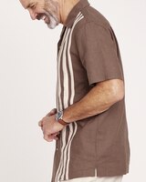 John Blair® Linen Blend Colorblock Shirt thumbnail number 2