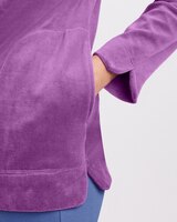 Velour Mockneck Top thumbnail number 3