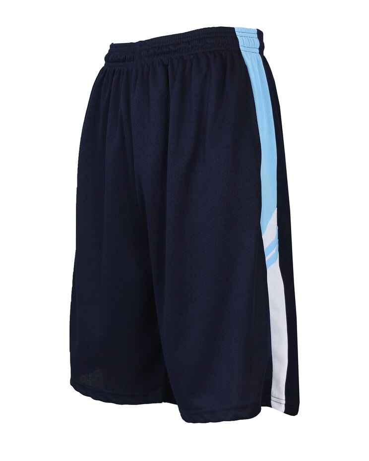 Galaxy By Harvic Men's Slim Fit Moisture Wicking Mesh Shorts With Side Trim Design image number 1