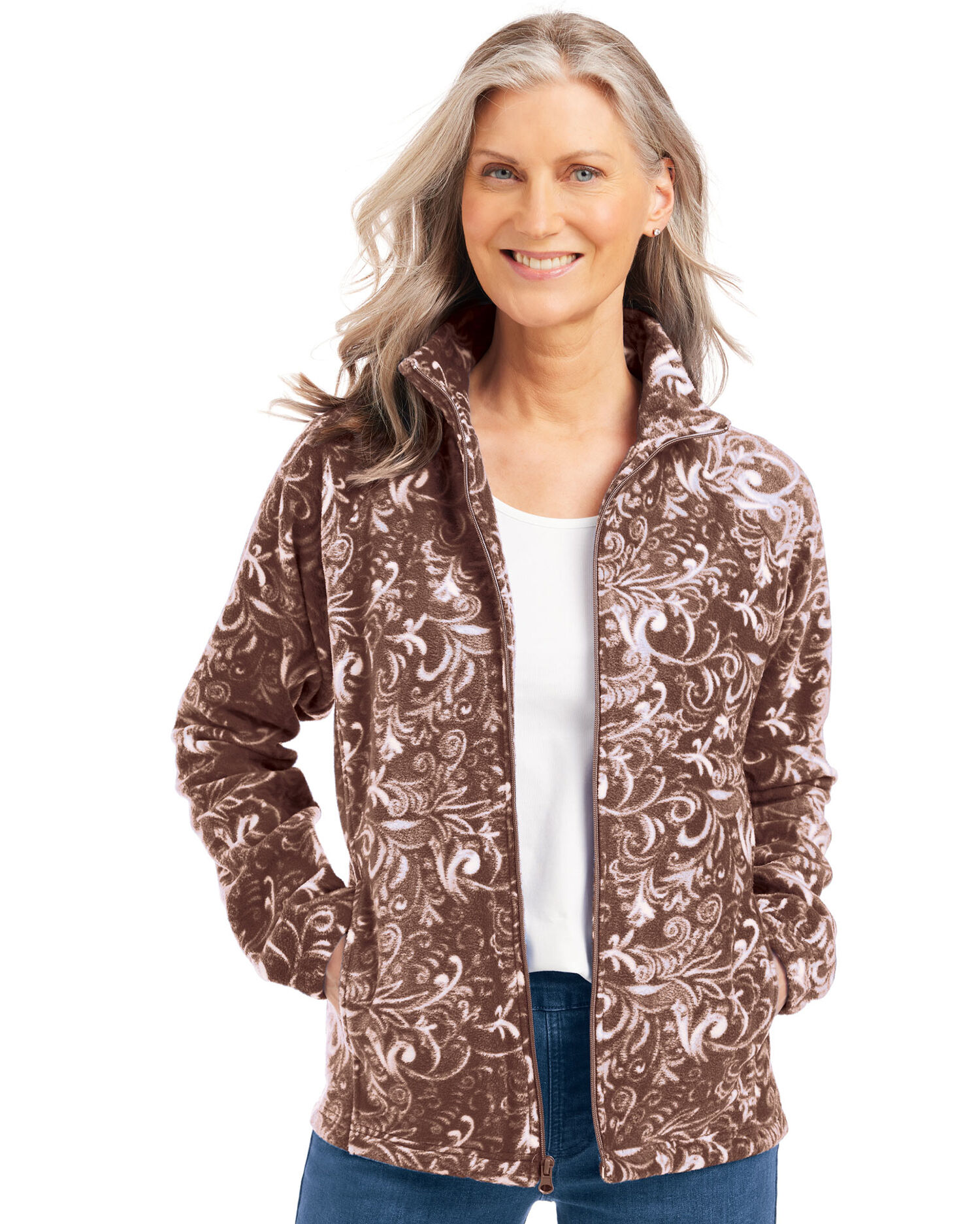 Printed Scandia Fleece Jacket