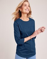 Slub Knit Pocket Tee thumbnail number 1