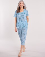 Floral Roses Capri Pajamas thumbnail number 1