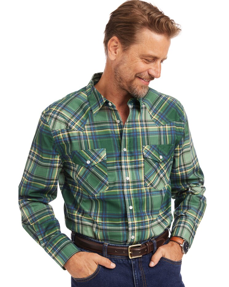 John Blair Long-Sleeve Snap-Front Shirt image number 1