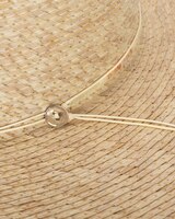 Seashore- Womens Buri Straw Stiff Brim Fedora thumbnail number 3