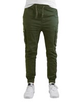 Galaxy by Harvic Slim Fit Stretch Cotton Twill Cargo Jogger Pants thumbnail number 1