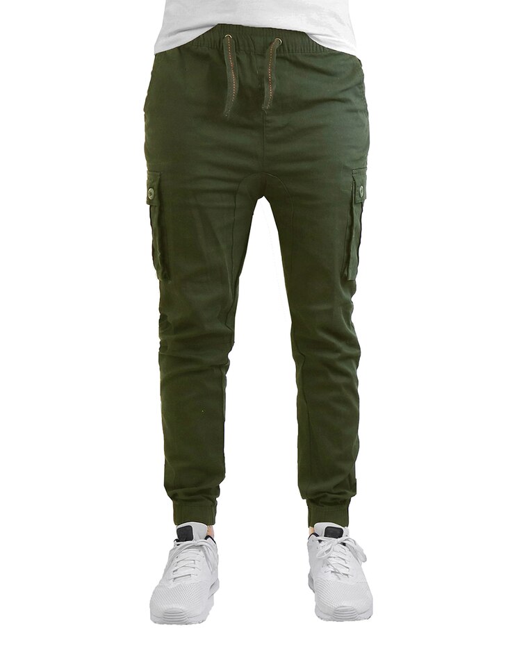 Galaxy by Harvic Slim Fit Stretch Cotton Twill Cargo Jogger Pants image number 1