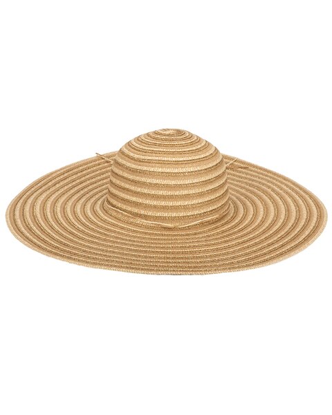 Mixed Paper And Gold Lurex Ultrabraid Floppy Hat