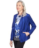 Alfred Dunner® Downtown Vibe Suede Cascade Jacket thumbnail number 3